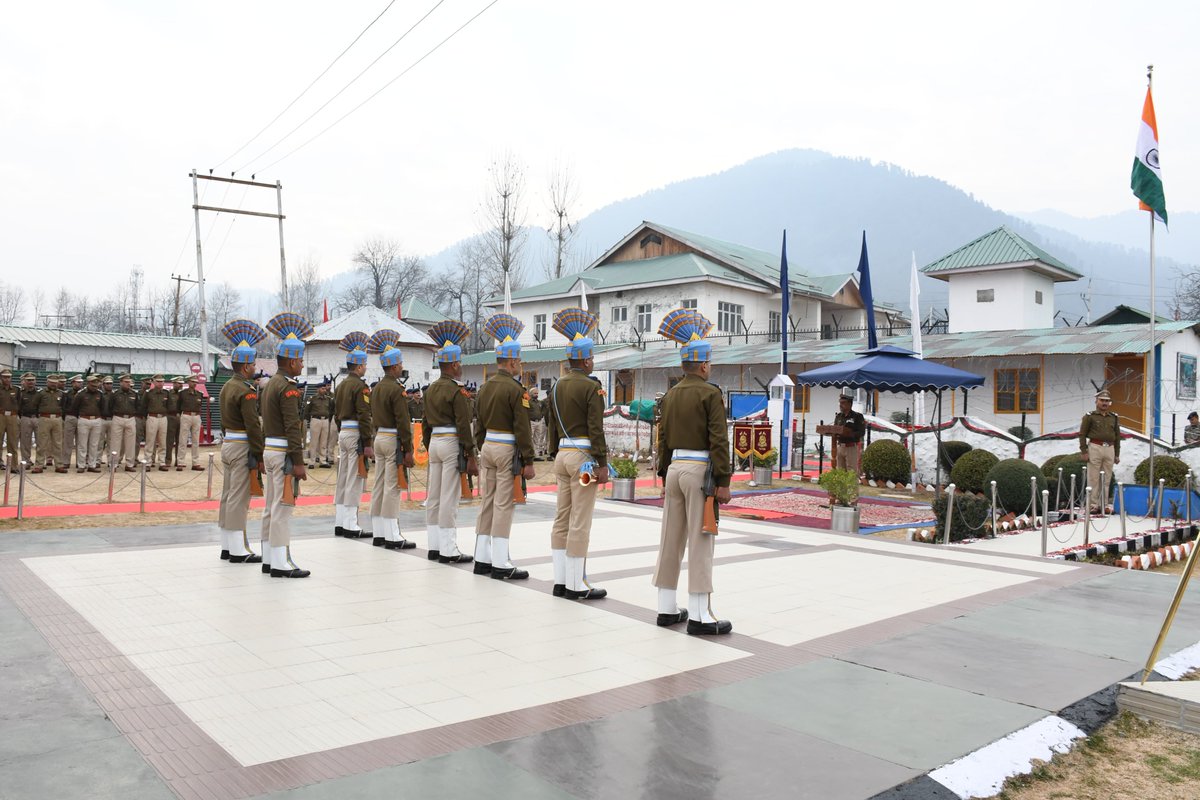 164Pro's tweet photo. 75th Republic Day. Proud movement of The Nation and Citizens. Celebrated Republic Day at 164 Bn CRPF Bn HQ at Kokernag, Dist Anantnag, UT of Jammu and Kashmir. Comdt Shri Kumar Navin unfurled the National Flag. Jai Hind, Jai CRPF.
@crpfindia 
@KOSCRPF https://t.co/w1g3abP4XL