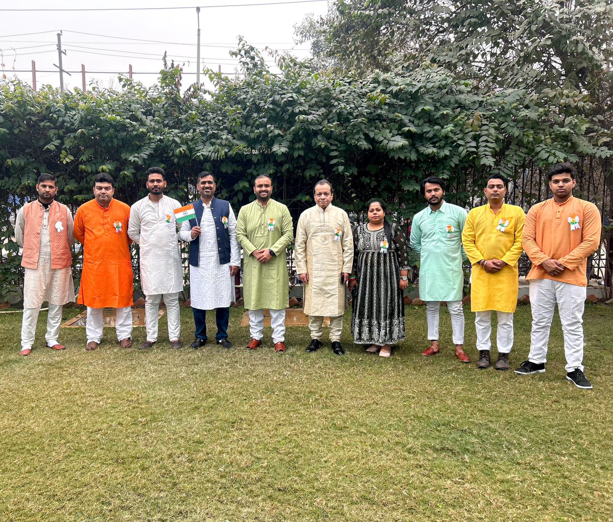 RevayuEnergy's tweet photo. Revayu team proudly celebrates the 75th Republic Day, embodying the spirit of unity, innovation, and progress. Together, we strive for a sustainable future and contribute to the growth of our great nation.

 #RepublicDay2024 #RevayuTeam 🇮🇳 https://t.co/9Q5ot6mIdb