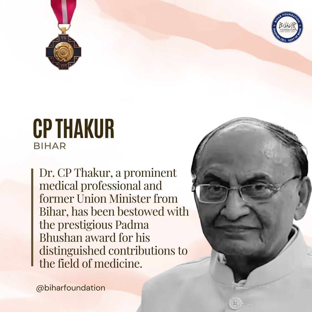 हम सब गौर्वान्वित हैं l बहुत बहुत बधाई l 
आपका जीवन प्रेरणादायक है l  पदम् भूषण 2024 l