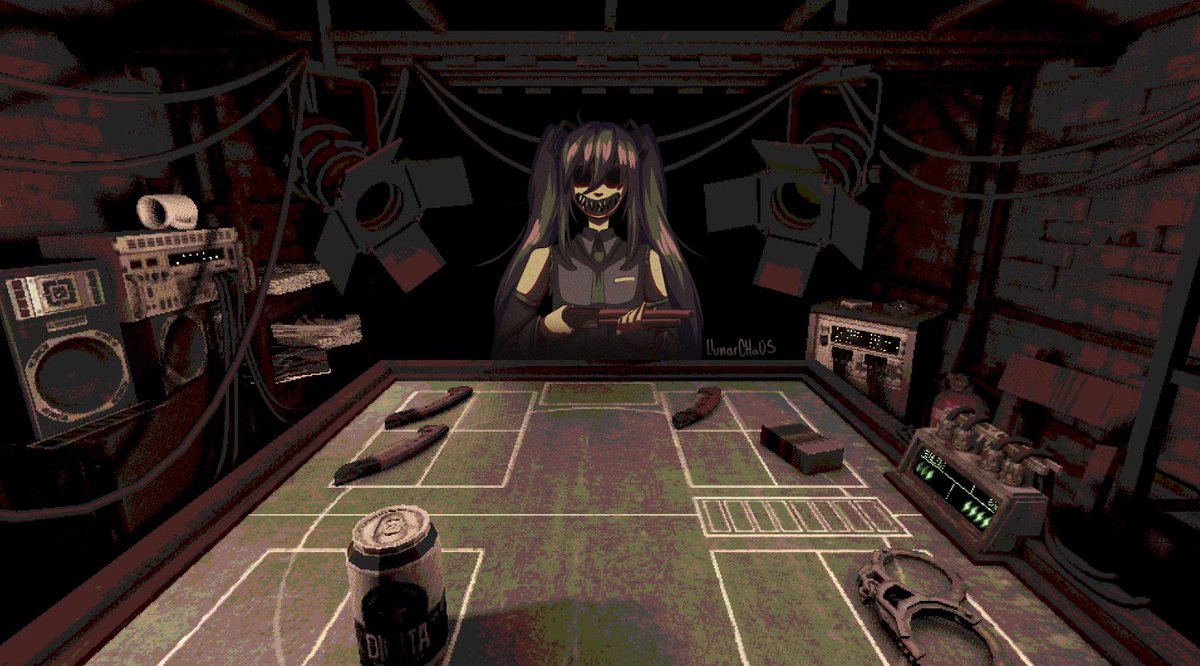 LlunarChaos's tweet photo. Buckshot Roulette Miku https://t.co/iGonTpIk8H