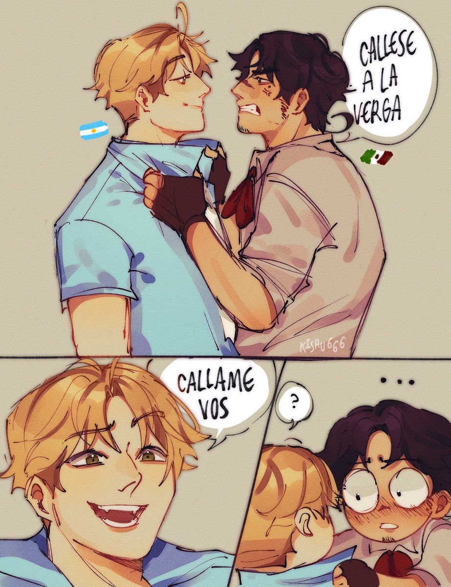 KishuuToo's tweet photo. ArgMex 🇦🇷🇲🇽 de #LatinHetalia 

Enemies to lovers :$ https://t.co/bAFhO17KWE