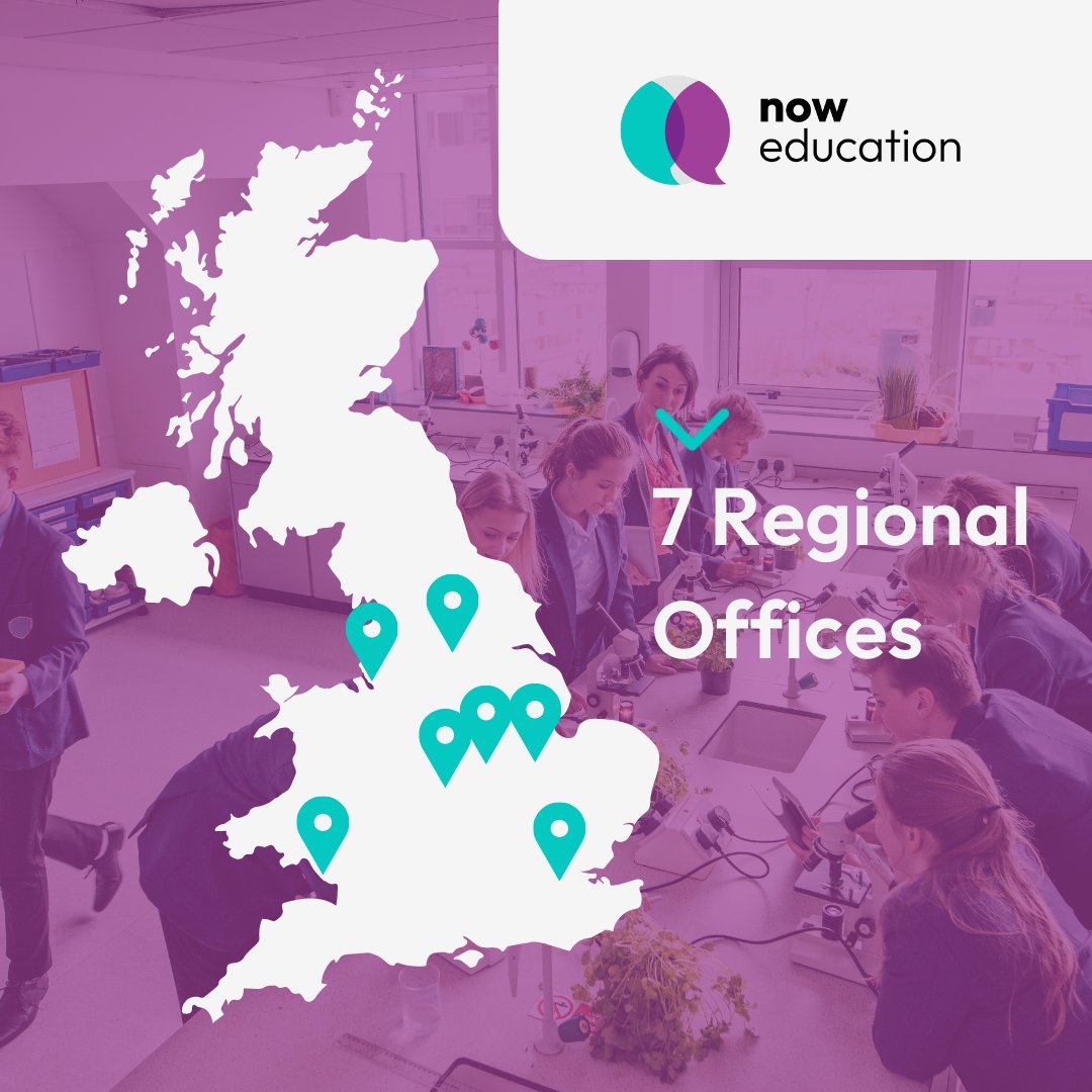 We service schools &amp; educators across England &amp; Wales from 7 regional hubs... Find your local Now Education team!

noweducation.co.uk
