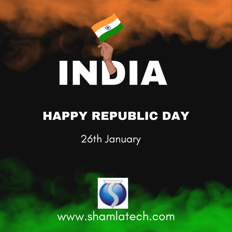 shamlatech's tweet image. Happy Republic Day from ShamlaTech! At the forefront of innovation, shaping industries with pride. 

🇮🇳#ShamlaTech #RepublicDay