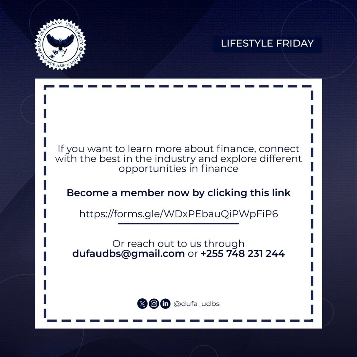 UDSM Finance Association tweet media