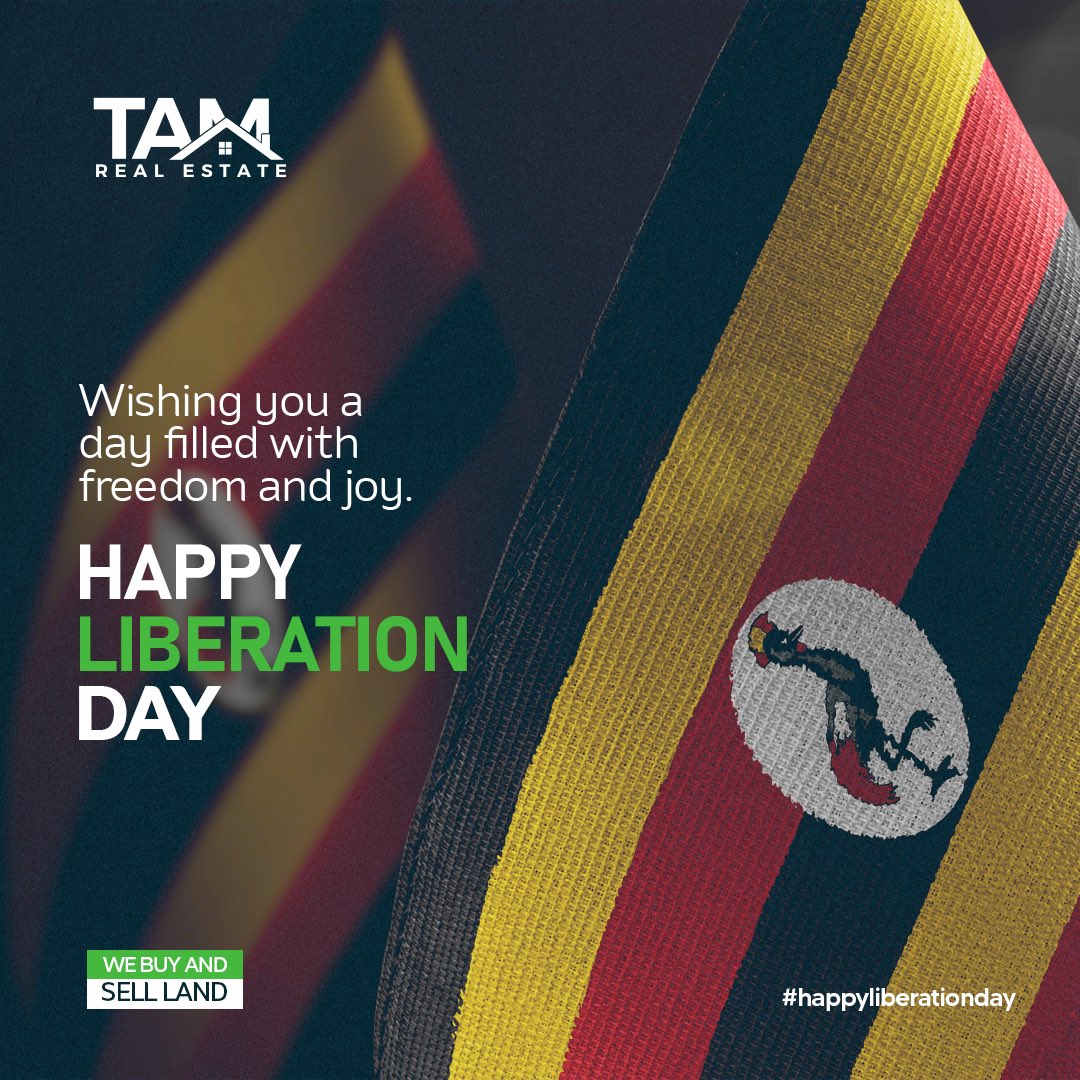 Wishing you a day of freedom, joy and the comfort of your own space. Happy Liberation Day. #LiberationDayUG