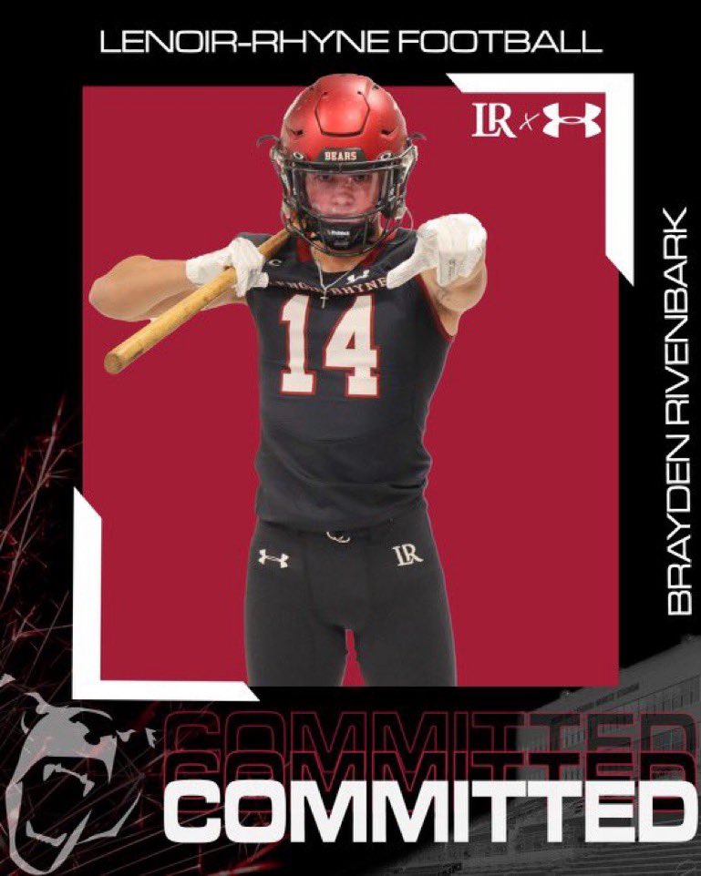 Brayden Rivenbark (@braydenrivenba1) on Twitter photo Committed GO BEARS !!!!🐻<a href="/LRBearsFootball/">Lenoir-Rhyne Football</a> @CoachHornsby_LR <a href="/FBRecruitLRHS/">Leesville Rd High School Football Recruiting</a> Committed GO BEARS !!!!🐻<a href="/LRBearsFootball/">Lenoir-Rhyne Football</a> @CoachHornsby_LR <a href="/FBRecruitLRHS/">Leesville Rd High School Football Recruiting</a>
