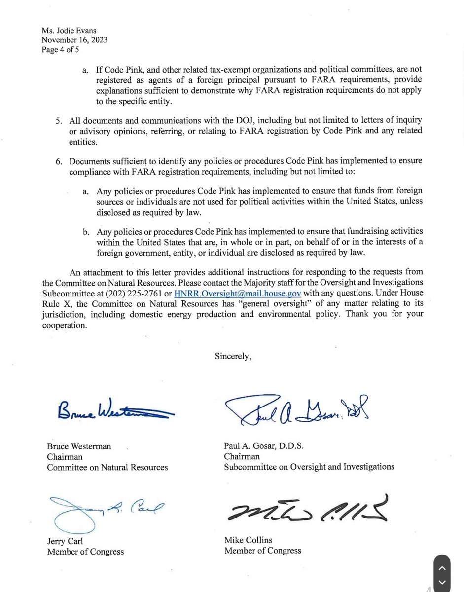 @ResisterSis20 Why does the Chinese Comunist Party CCP want Trump as President?
Because he can be bought 

This Republican led committee found that Code Pink is a CCP op
The same Code Pink protesting against Biden
naturalresources.house.gov/news/documents…