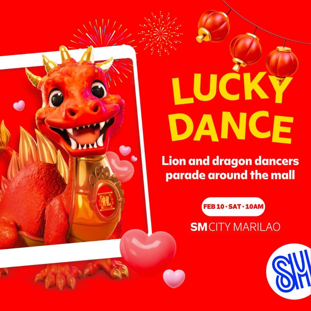 Roar and immerse yourself in the spirit of the dragon this Chinese New Year by watching this year's Dragon Dance at SM City Marilao on February 10.🏮🐉

Bring the #LuckInLoveAtSM and witness an electrifying performance that will surely bring all the good fortune this 2024.