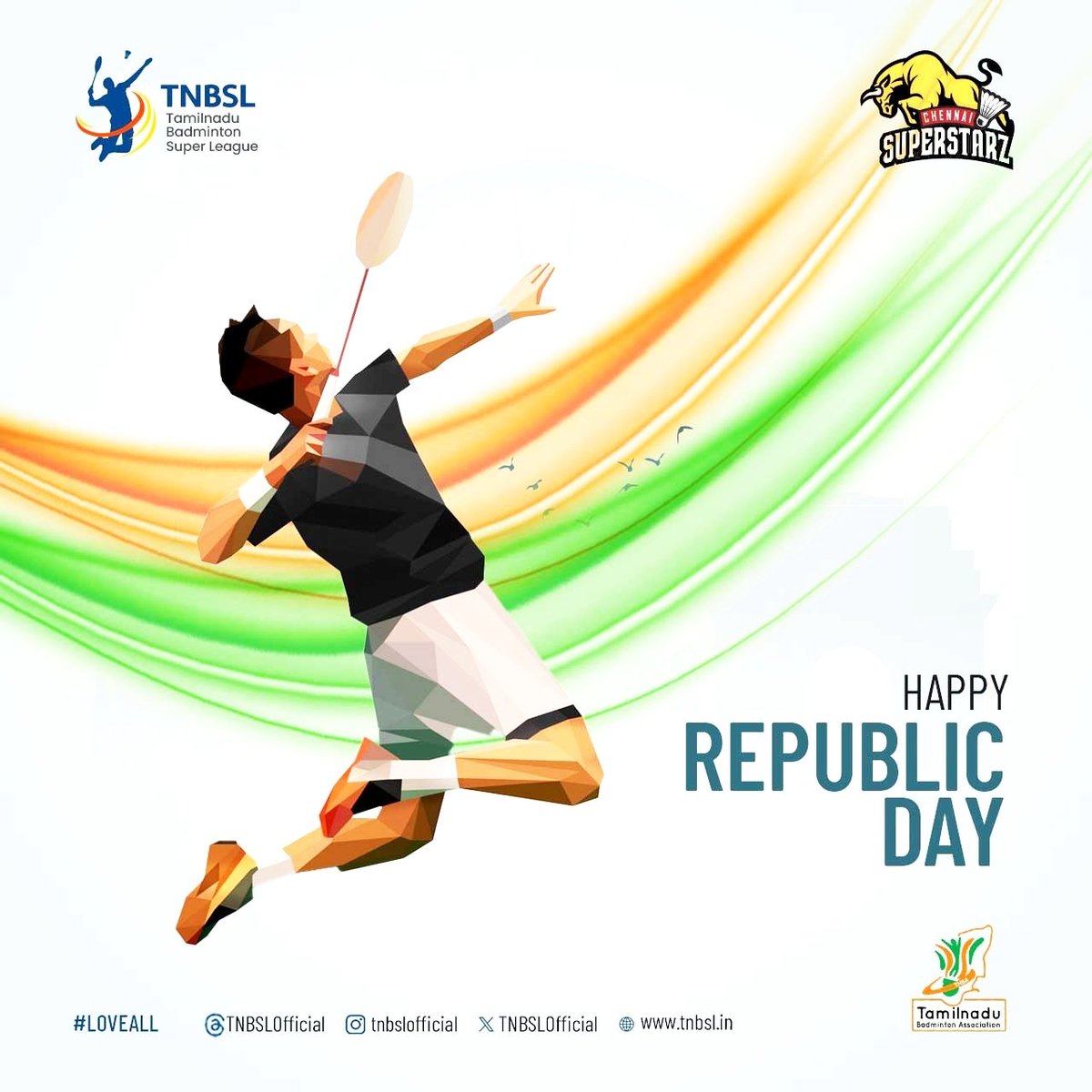 TNBSLOfficial's tweet photo. TNBSL joins the nation in celebrating the spirit of unity and diversity this Republic Day 🇮🇳 #RepublicDay #26January2024 https://t.co/69J7qMVmh7