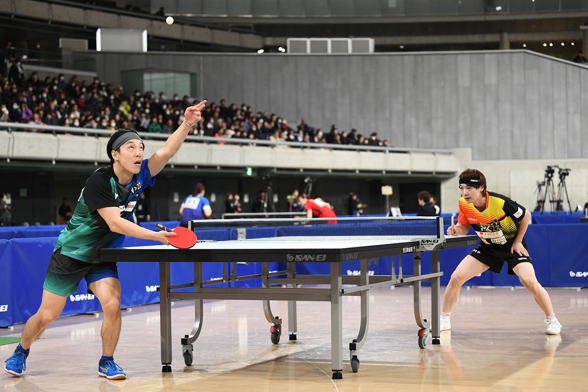 tvtokyo_tt's tweet image. 白熱の兄弟対決🔥🔥
両者一歩も譲らず2-2に！

🏓#全日本卓球 2024
男子シングルス4回戦
#松平賢二 2-2 #松平健太
11-9/3-11/7-11/11-2/

🔴LIVEスコア速報中▶️tvtokyo.tv/48GAMho

PHOTO：Itaru Chiba #テレ東