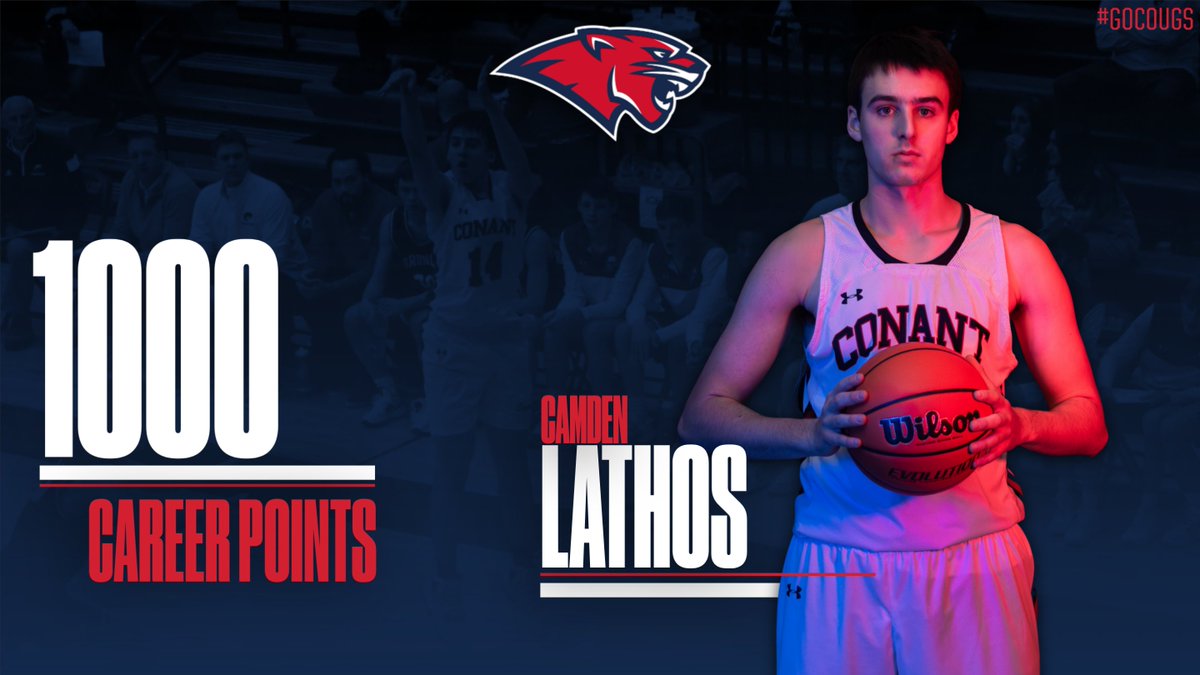 Congratulations to Camden Lathos on scoring his 1000th career point tonight. Cam is a great teammate and his work ethic is second to none. Congrats Cam on this tremendous accomplishment.