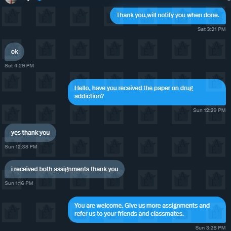 Esyatic_Writers's tweet image. Sample client chat. It&apos;s legit. #classhelp #essay #drugaddiction #apa #mla.