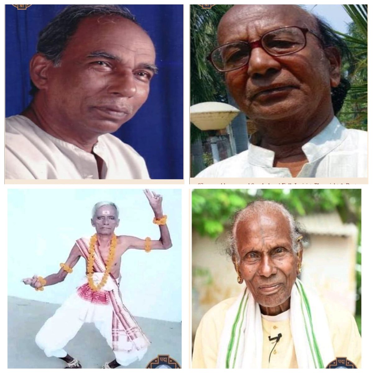 Honour and recognition to Odisha’s rich cultural heritage: Congratulations to Shri Gopinath Swain, Shri Bhagbat Padhan, Shri Binod Maharana, and Shri Binod Kumar Pasayat on being selected for the prestigious Padma Shri Award for their life-long service to the preservation and