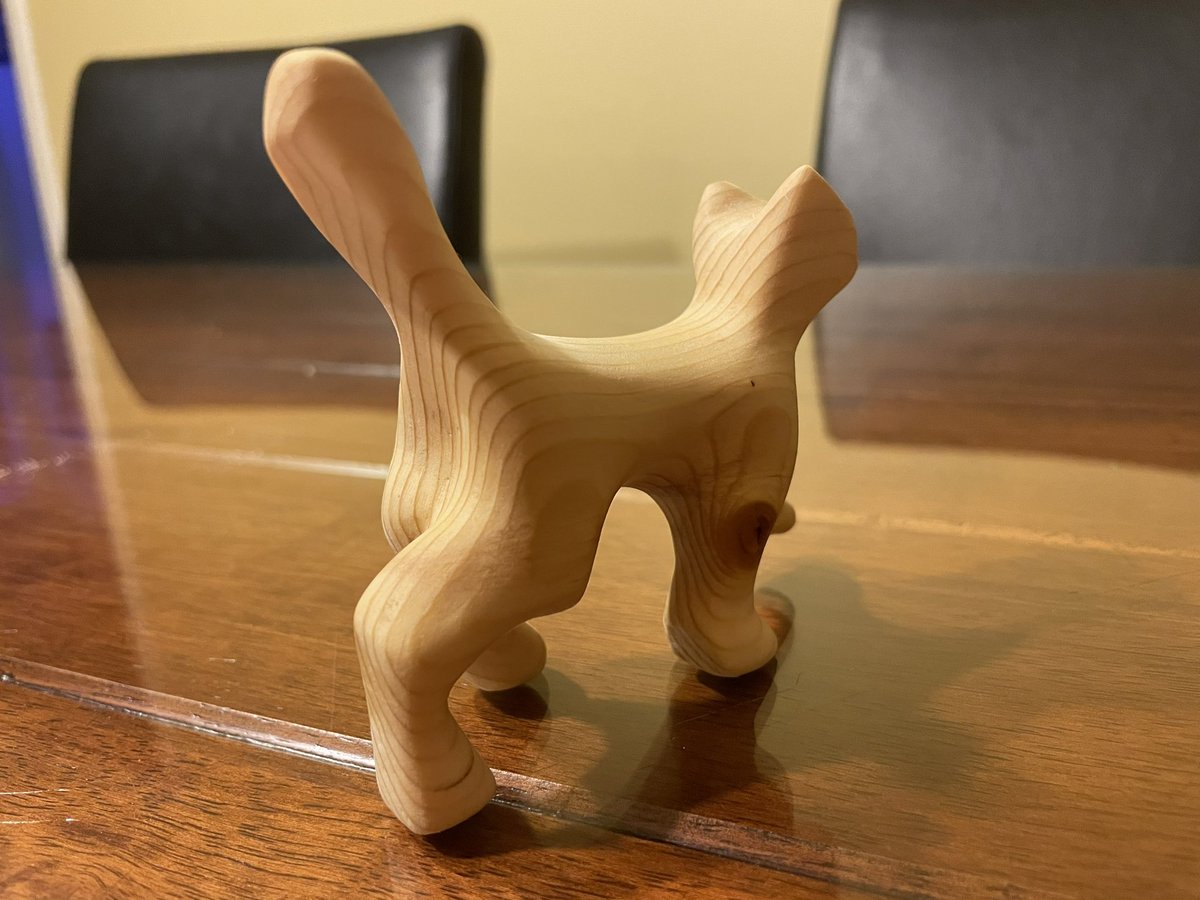 fraga_eddy's tweet photo. My 2nd power carving project. Happy with the results! #woodworking https://t.co/RbaXG4KCHn