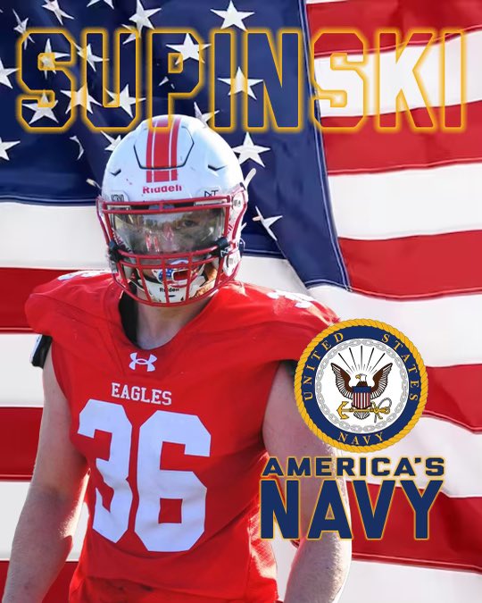 Congrats to ‘24 DE Sean Supinski for taking the oath to defend our country in the United States Navy! We are all so proud of you!