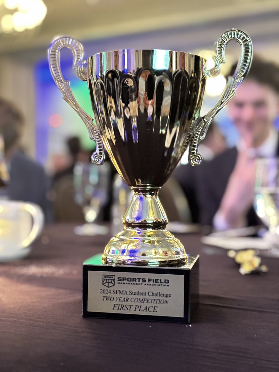 2024 SFMA Student Challenge, Two year competition. 🏆 <a href="/FieldExperts/">SFMA</a> 

Thank you @TurfEnto for supporting us all year. Next stop <a href="/GCSAA/">GCSAA</a> Turf Bowl in Phoenix!