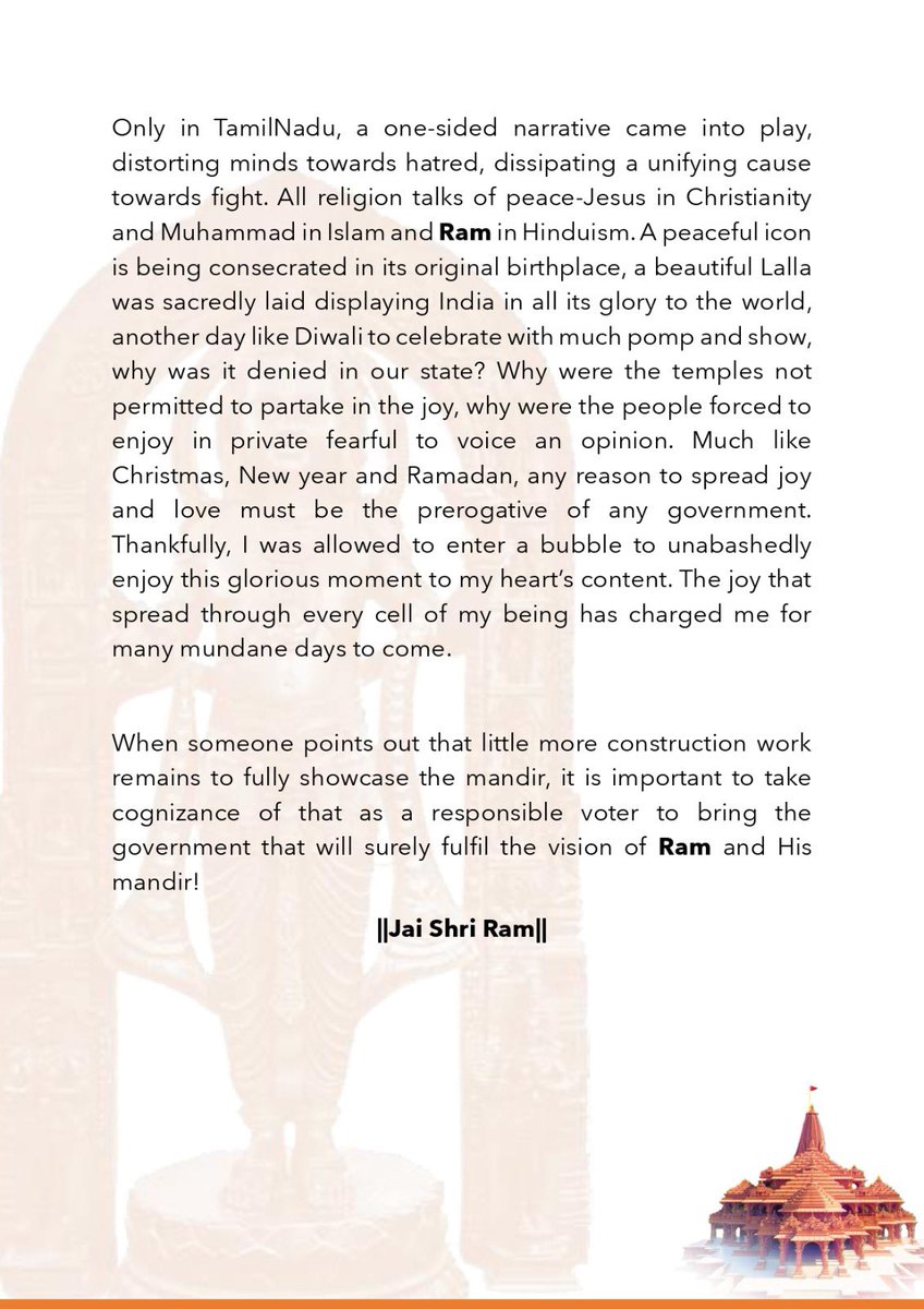 suvasthihaa's tweet image. Ram mandir might be a political strategy… #RepublicDay2024 #RamMandir @narendramodi