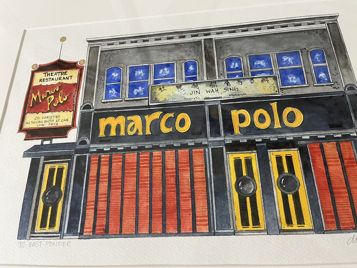 Marco Polo Supper Club in #chinatownYVR once welcomed entertainment greats and good eats. The space started off as a railway station and the remnants of it were still there when the building was torn down in the 80s. 
 
Available at THIS Gallery from Feb 2-10.