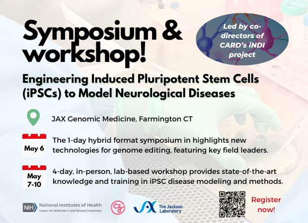 Excited to announce upcoming one day symposium followed by 4 day course in how to model and manipulate IPSCs aimed at ECRs. PLEASE RT! jax.org/education-and-…