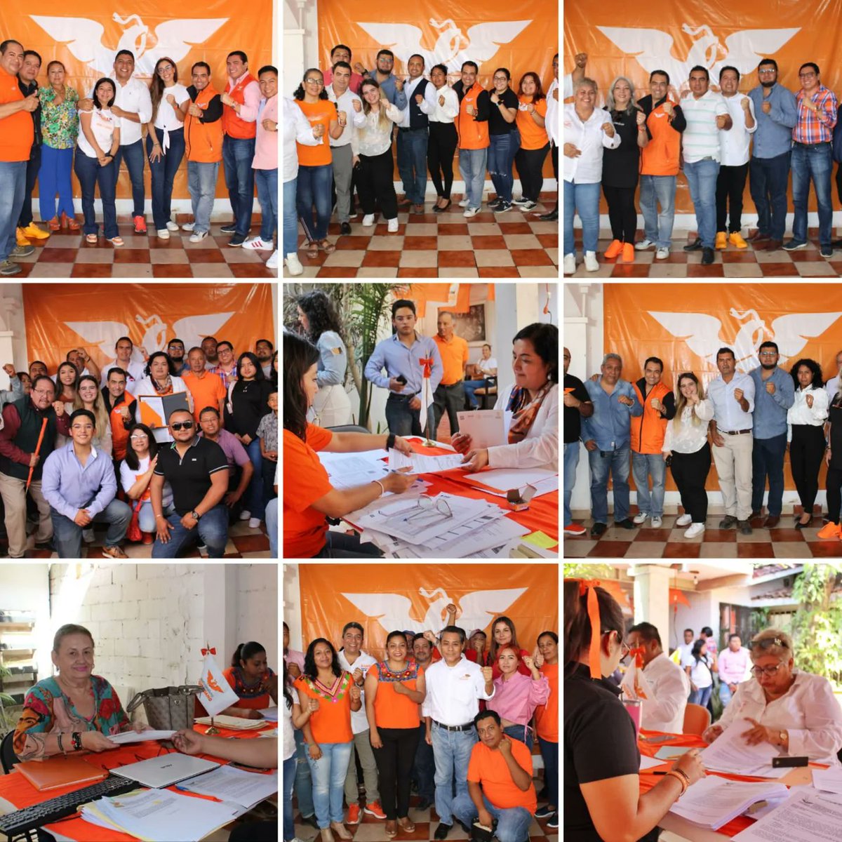 MovCiudadanoChp's tweet photo. 🍊¡Así se ha vivido el ambiente de nuestros registros a Precandidatos a las Presidencias Municipales y Diputaciones Locales!✨

En #Chiapas estamos listxs para lo nuevo.

#LoNuevoApenasComienza  #ÁrrancateChiapas 🍊🧡 https://t.co/dvSl3mMQZn