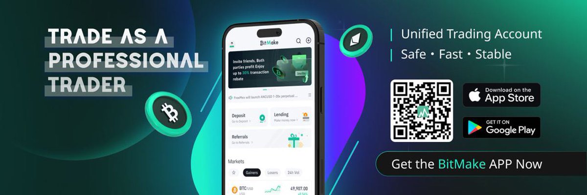 BTCkusiJP's tweet image. #BItMake × kusi キャンペーン🎊
開設するなら今がお得✨
／
🎁最大130ドルボーナス
＼
1️⃣新規登録＋KYC＋テレグラム参加
💰30ドルボーナス

・新規登録はこちら
bitmake.com/register?invit…
・テレグラム参加はこちら
t.me/BitMakeJapan

2️⃣入金キャンペーン
純入金額が…