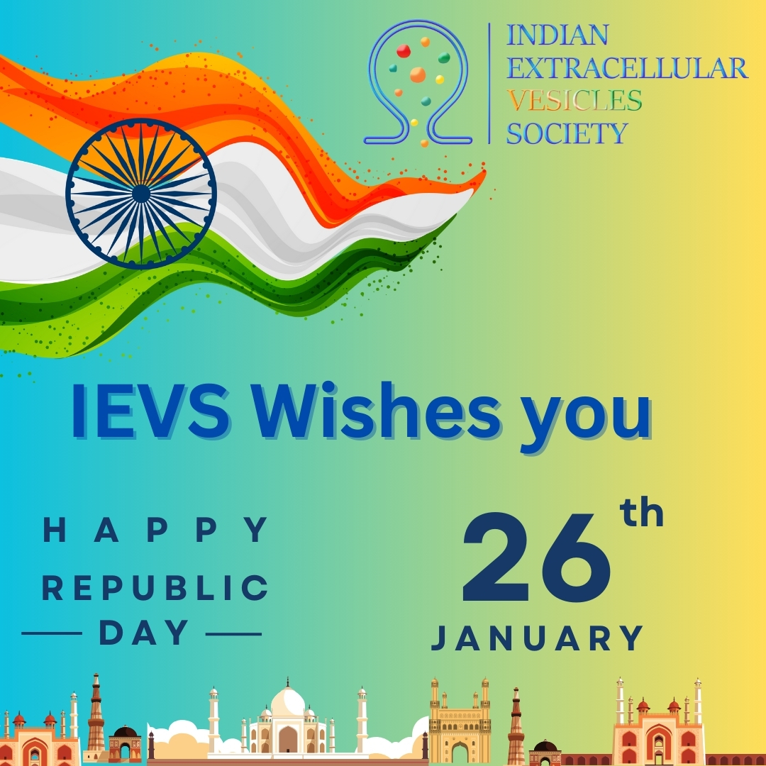 Indian Extracellular Vesicles Society- IEVS (@ievsindia) on Twitter photo <a href="/IEVSIndia/">Indian Extracellular Vesicles Society- IEVS</a> Wishes You a Happy 75th Republic Day! 🎉 Let's celebrate the spirit of unity and progress.🙌🏽🔵
#RepublicDay #IEVS #India2024 <a href="/IEVSIndia/">Indian Extracellular Vesicles Society- IEVS</a> Wishes You a Happy 75th Republic Day! 🎉 Let's celebrate the spirit of unity and progress.🙌🏽🔵
#RepublicDay #IEVS #India2024