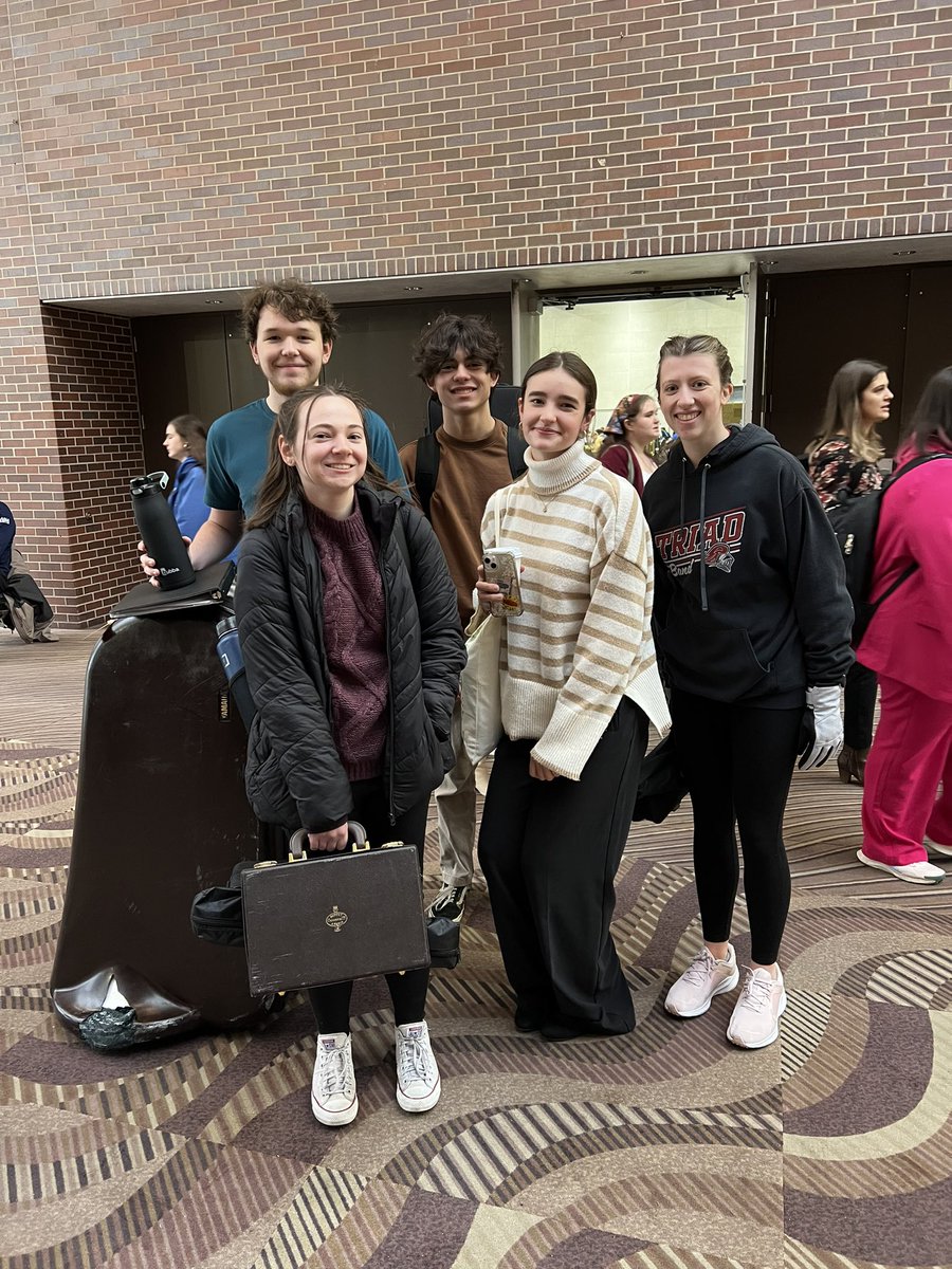TriadBands's tweet photo. It’s been a full day at the ILMEA All-State Conference. The students are working hard and sounding great! https://t.co/uSmRCiSgn7