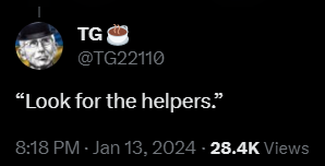 #ThankYouTG  #RIPTG @TG22110  I'm so sad to hear we lost not just a helper, but a mentor, leader, friend. We'll hold the line, TG. Thank you for everything. 💔😢