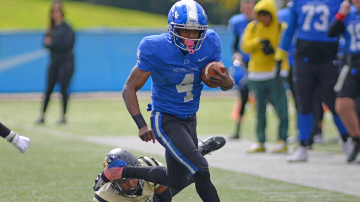 After a great conversation with <a href="/thereal_dave_T/">Coach David Tolbert</a> I am blessed to receive an offer from Notre Dame College <a href="/RecruitPN/">Pick North FB Recruiting</a>