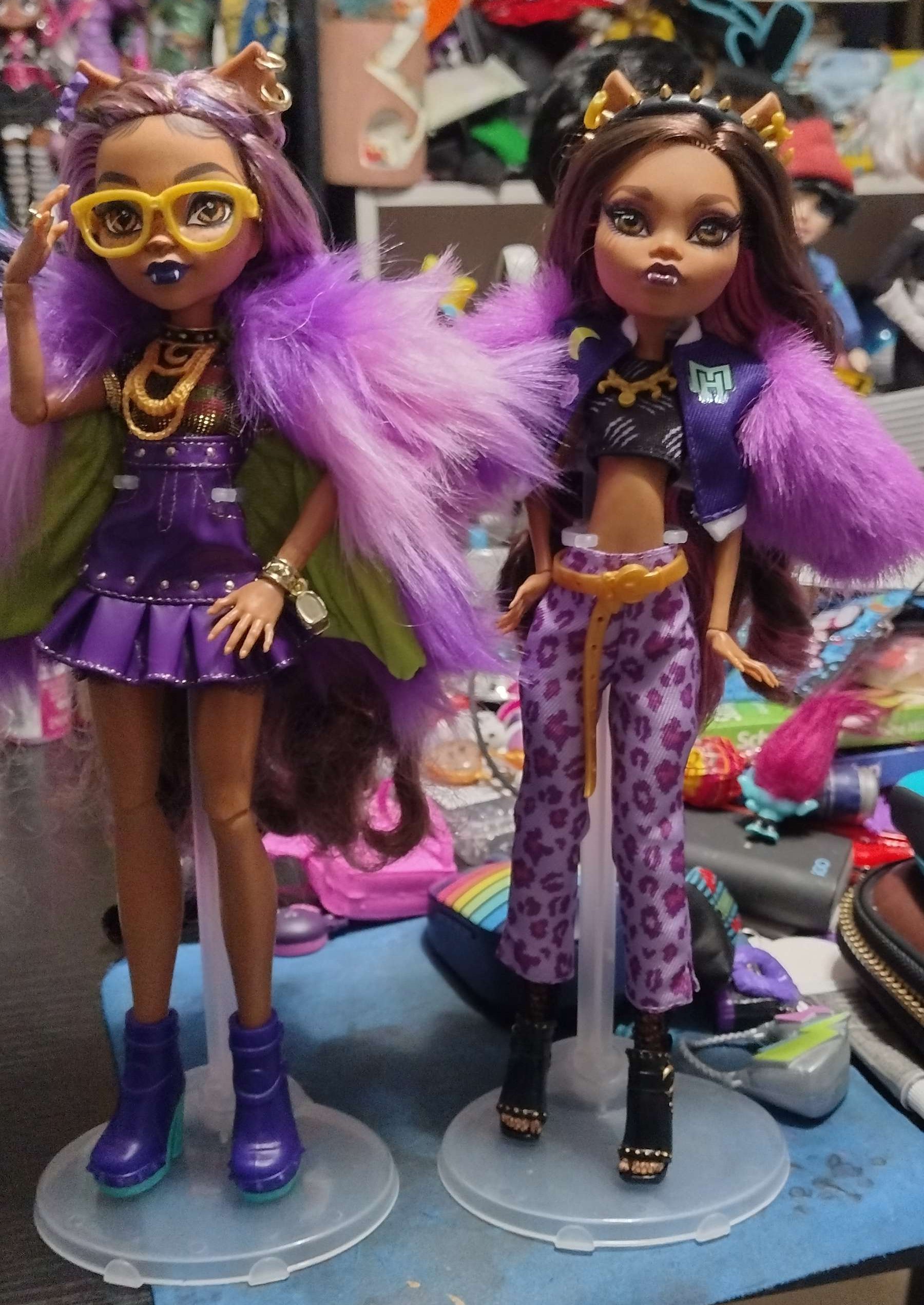 croChimerical on X: Got bored, put the G3 Draculaura, Clawdeen, and  Frankie in the G1 Haunt Couture outfits!  / X