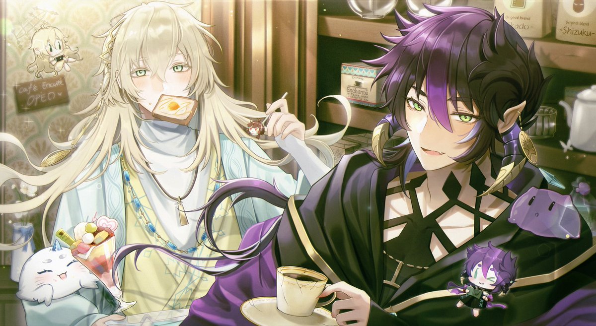 #幻奏喫茶アンシャンテ

#CafeEnchanté

 Have a good ☕️