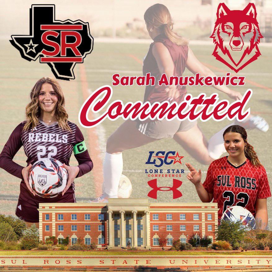 sarahlynn66's tweet photo. I am truly blessed to announce that I am officially COMMITTED to Sul Ross State University to continue my athletic and academic career! I thank my parents, coaches, friends, and God. GO LOBOS!❤️
@srstatesoccer @CoachDominguez7 @LHSrebelsoccer @THEmattpitcock https://t.co/H8dDmmRyuZ