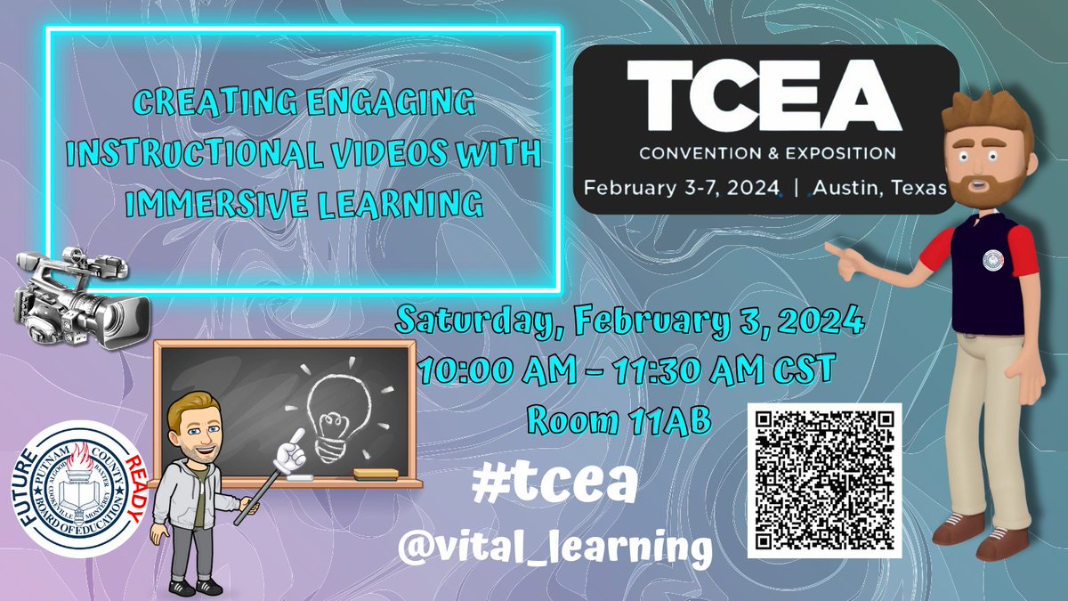 Excited to share that I'll be presenting at TCEA in Austin, TX! Join me as I dive into the world of creating engaging instructional videos with immersive learning. This interactive session will explore ways to captivate learners and make education a memorable experience! #TCEA
