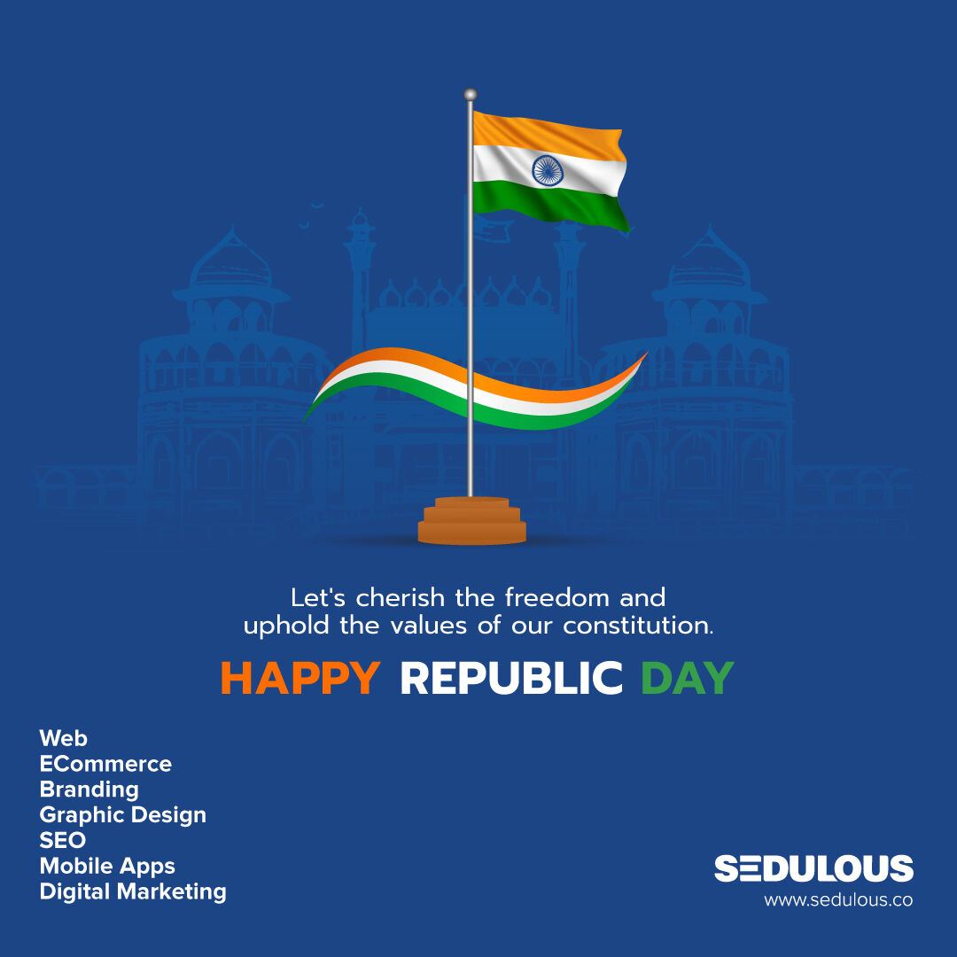 May the tricolor always fly high, symbolizing the strength and unity of our nation. Happy Republic Day! 

#Sedulous #Republicday2024 #Tricolor #RepublicDayTribute #JusticeLibertyEquality #RepublicDayPledge