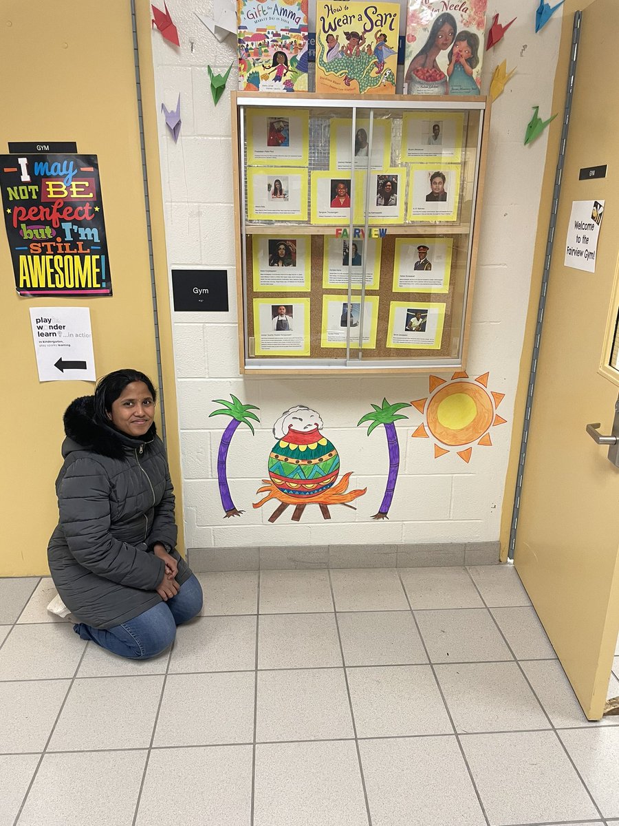Our @FairviewPSPDSB are wonderful!TY for coming and sharing info with Ss about Pongal,and helping to create our display reflecting #TamilHeritageMonth.Our Ss and #community feel welcomed and affirmed when identities and seen and shared in school. @NancyTucciarone @Janette_Walcott