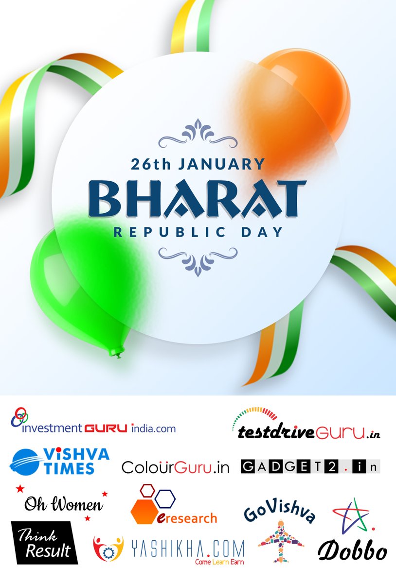 colourguru2's tweet image. Happy Republic Day

#GoVishva @OfficialGadget2 #InvestmentGuruIndia @guru_drive @oh_women @colourguru2