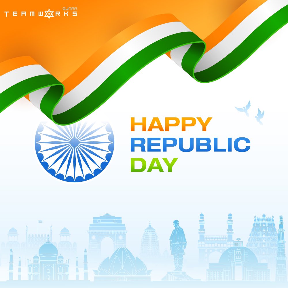 Celebrating the 75th Republic Day with pride and gratitude. Saluting the heroes who laid down their lives for our freedom. May the tricolor always fly high, symbolizing the strength of our diverse and resilient nation. #HappyRepublicDay