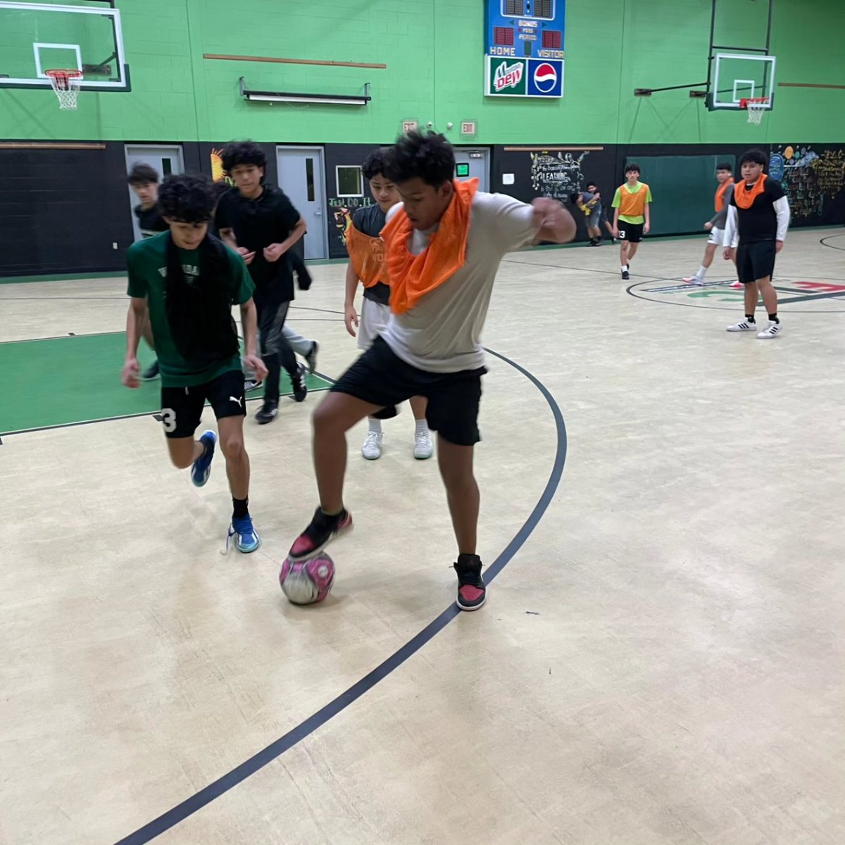 A few pictures from PAL's Indoor Sports Program at FLC in Wyandanch. 
The kids are having a great time playing soccer together. ⚽️ 
#WeArePAL #indoorsoccer