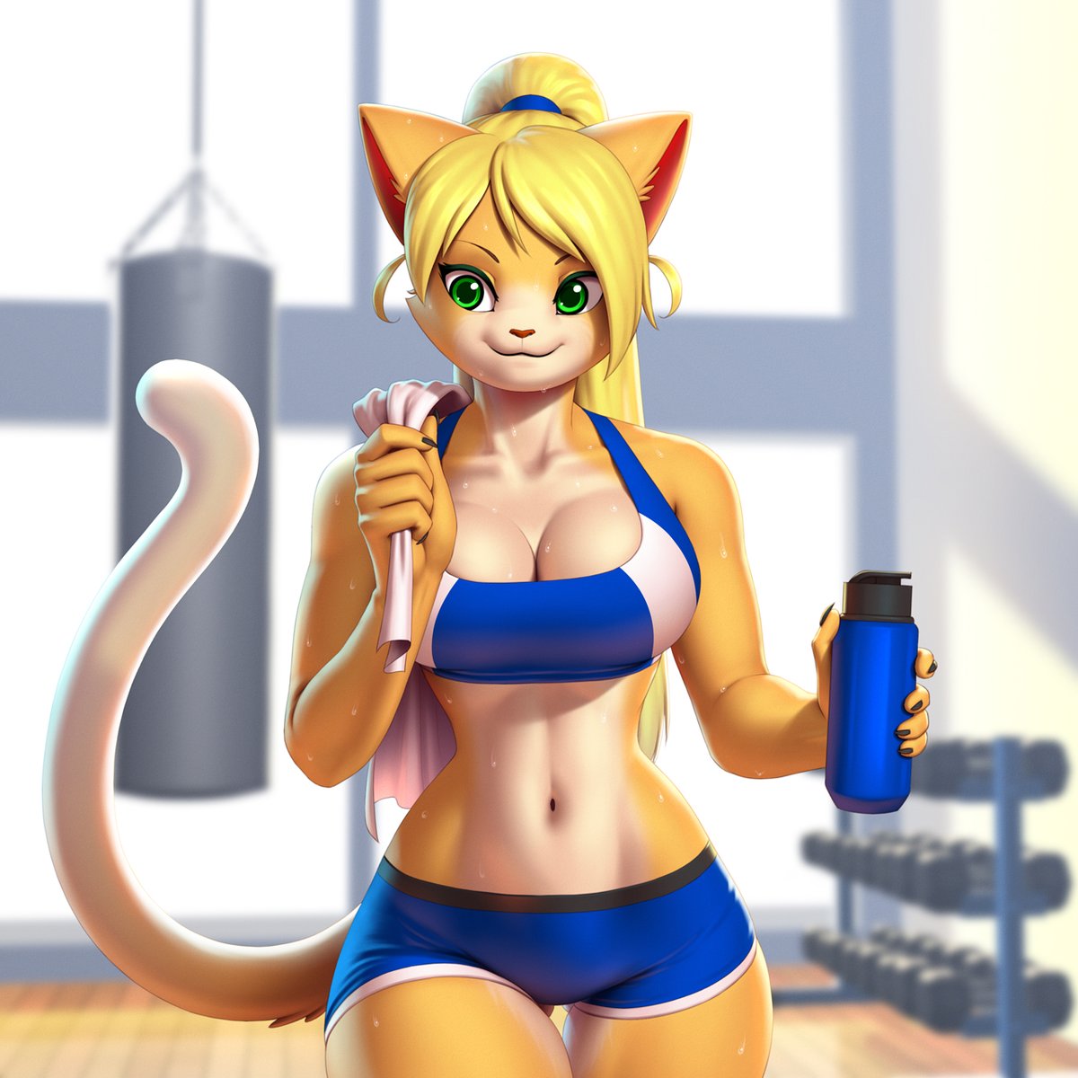 GojiroMasaki's tweet photo. Christy's workout (remastered) 💪 https://t.co/RNjFKaL2l2
