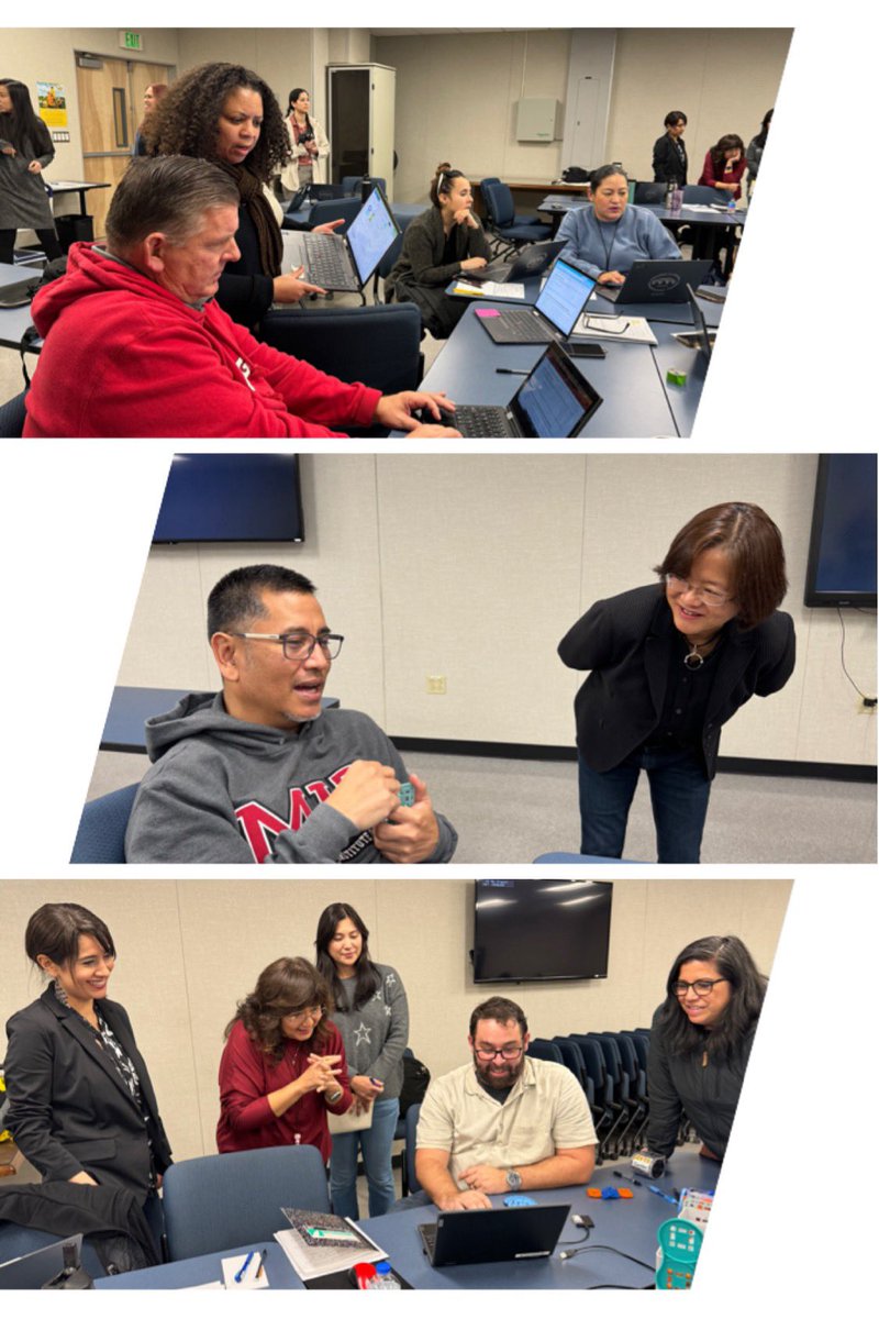 Excited to see @hlpusd teachers embracing innovation in STEAM education! They're utilizing C-STEM Linkbots for engineering design projects and diving into Roboblocky. 🚀🔧 @ucdcstem #ProudtobeHLPUSD #STEMeducation