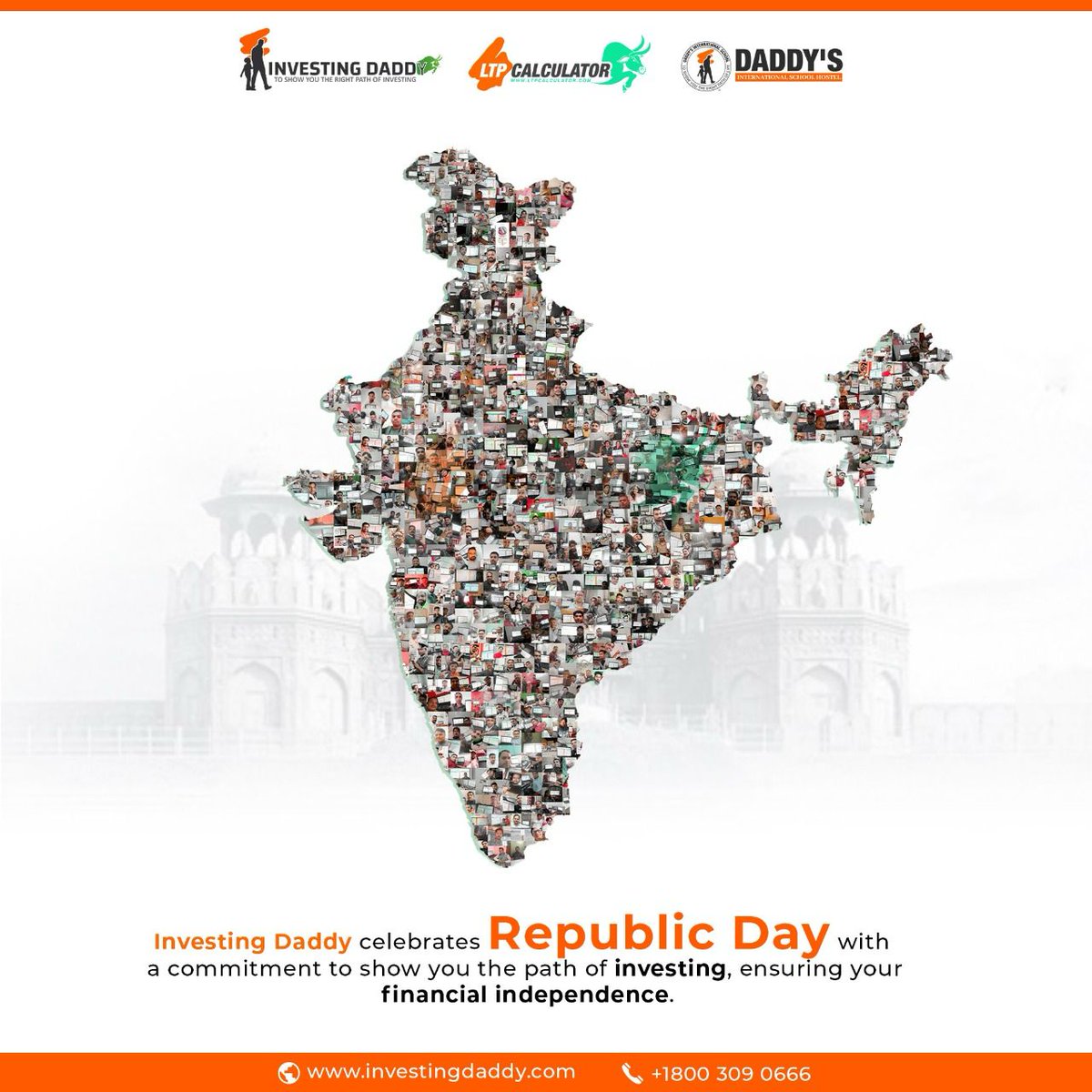 LTP_CALCULATOR's tweet image. This is an image of India with your selfies #ltp_calculator #investingdaddy #Daddyinvesting #RepublicDay2024

Happy Republic Day🇮🇳🇮🇳