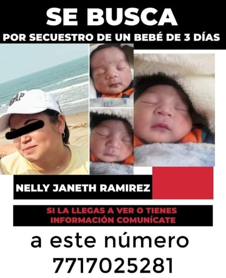 cal2314's tweet image. Vamos ayudar. 
El Bebé nos necesita.  secuestrado en la Ciudad de Pachuca (Hidalgo).
Tiene cuatro días de nacido. Colaboremos a su localización!
Cualquier información, comunicarse al 800-008-54-00
#bebe #soytualiado #pachucahidalgo  #UnidosSomosMasFuertes  #ApoyoCiudadano