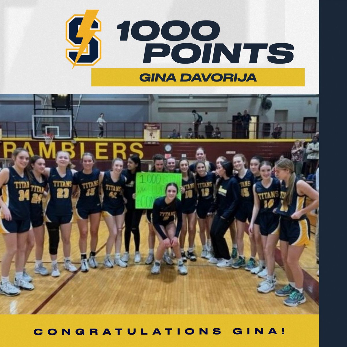 GBS_GirlsBball's tweet photo. CONGRATULATIONS TO GINA DAVORIJA WHO SCORED HER 1000TH POINT TONIGHT! 

@GBS_Athletics @TitanBoosters @dhpreps @Dion_JTsports @doberhelman1 @K_Williamsmedia @ILL_HS_Hoops @CSL_Varsity @DHJLeusch https://t.co/N9nSGmPdRc