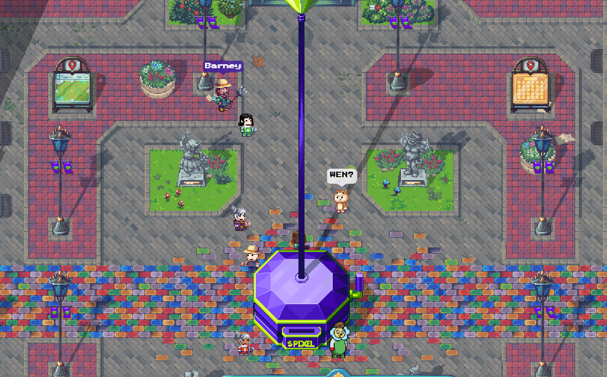 flyingninja1201's tweet photo. @whatslukedoing just shared the alpha with me. Every time someone drops "Wen" into this machine, it triggers a wen $Pixels notification to the devs.
Sorry devs, no sleep for ya.
#PixelAlpha #Pixels https://t.co/lyI1lz8HXp