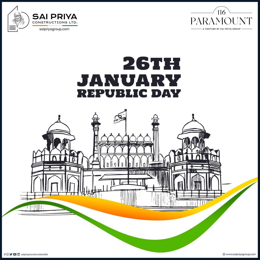 saipriyagroup's tweet photo. Let us not forget the rich heritage of our country and feel proud to be a part of this nation. #HappyRepublicDay.🇮🇳🧡🤍💚

#RepublicDay #RepublicDay2024 https://t.co/nqu7RURFtC