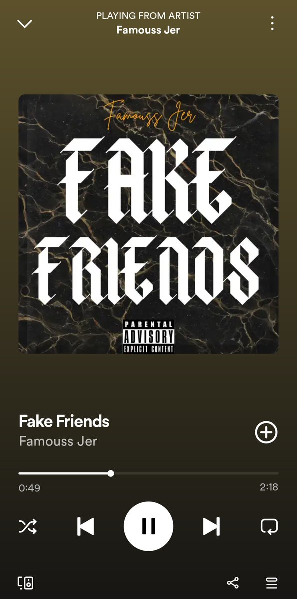 DAMusic610's tweet photo. 🔥 Elevating @FamoussJer 's beats to the next level! 🎵 Let's spread the rhythm and support his latest song "Fake Friends". 👏✨
https://t.co/MsMu66Xvds https://t.co/ylFvZSivgw
