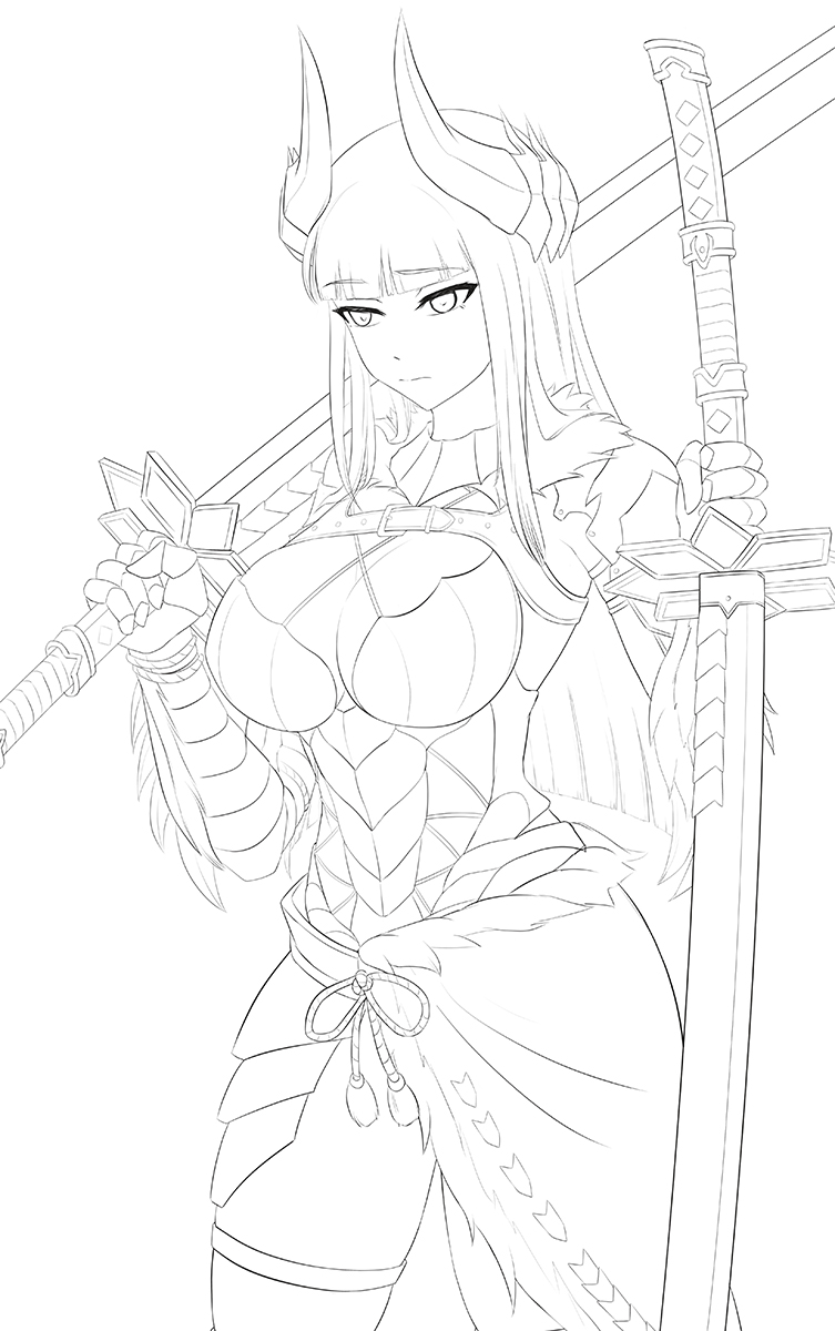 Monster Hunter art WIP 