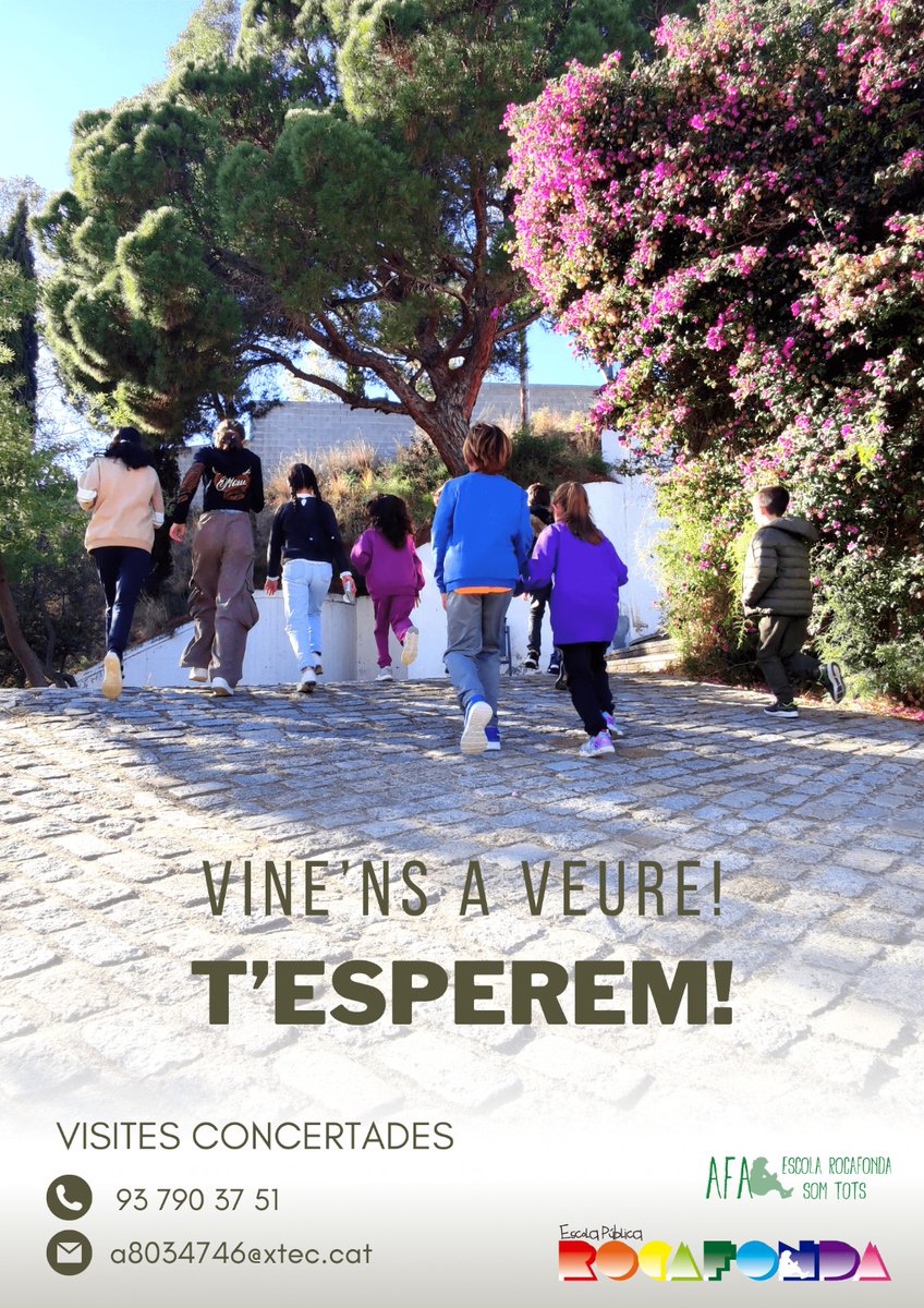 EscolaRocafonda's tweet photo. electrònic a l'email a8034746@xtec.cat, tot indicant en quin torn us va millor venir.
Us esperem!!
@aliancesmagnet @educaciocat @EducacioMataro @matarocat https://t.co/sKeiorPYUv