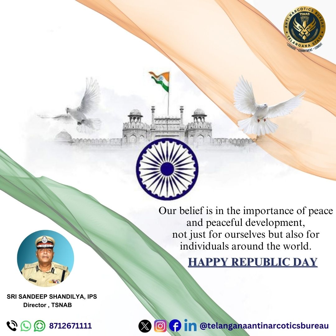 Our belief is in the importance of peace and peaceful development, not just for ourselves but also for individuals around the world. Wishing you a happy 75th Republic Day! 🇮🇳 #RepublicDay #26thJanuary #republicday2024