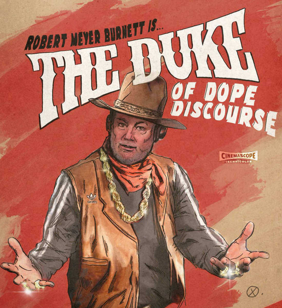 xeviuss's tweet image. Going through some older paintings I’ve done. 

Just bumped into this - RMB, the Duke of Dope Discourse.
Enjoy!
@RMBee #PostGeekSingularity